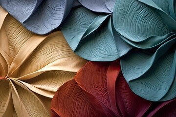 Complementary Colors: Fabric Texture Surface for Interior Wall Design