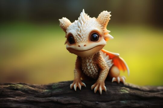A cute little dragon.