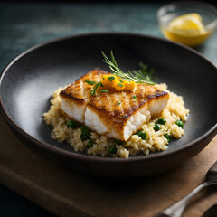 Pan-Fried Cod with Rice - A Crispy Seafood Delight