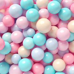 colorful pastel bubblegum background. candy ball