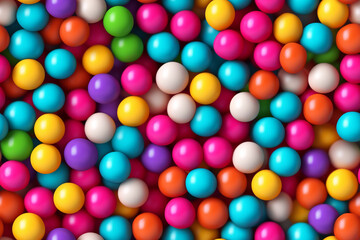 colorful bubblegum background. candy ball
