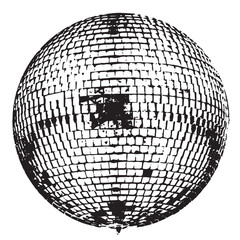 disco ball isolated on white