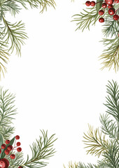 Pine Branch Christmas Festival Card