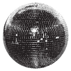 disco ball isolated on white