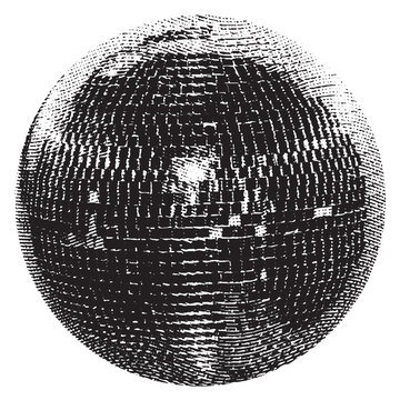 disco ball isolated on white