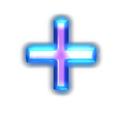 Purple symbol glowing around the edges