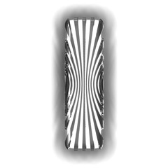 White symbol with ultra thin black luminous vertical straps. number 1