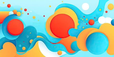 abstract pattern background with colorful shapes in abstract style Generative AI
