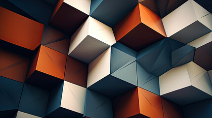 abstract images centered around geometric shapes and textures.