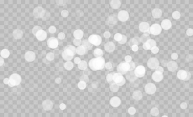 Vector glowing stars, lights and sparkles. Transparent effects