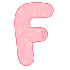 Cute Alphabet Letter F