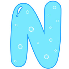 Cute Alphabet Letter N