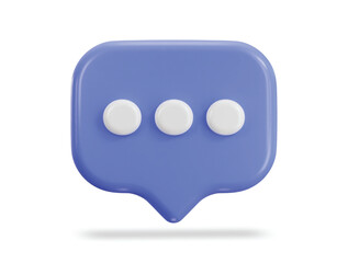 Fototapeta premium 3d speech bubble icon