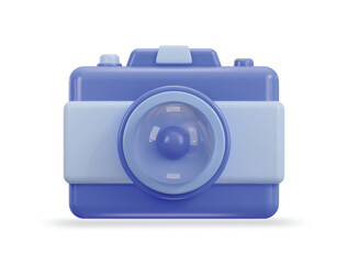 digital camera icon 3d rendering vector illustration