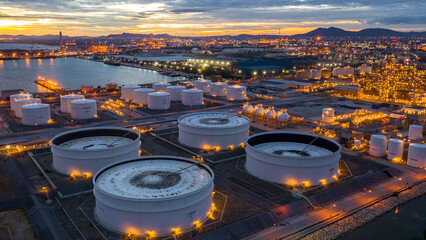 oil terminal is industrial facility for storage of Oil and gas industry.