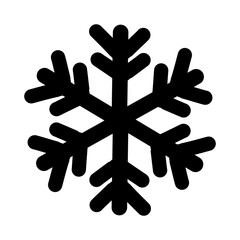 Copo de nieve ilustrado simple sin fondo negro