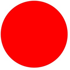 Red circle shape icon 