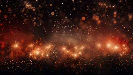 Fototapeta na wymiar Gorgeous image of fireworks launched among the stars in the night sky, for wallpaper, 8K