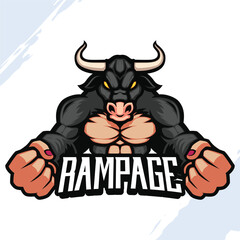 Dark Bull Strong Rampage Mascot