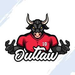 Dark Bull Sports Mascot