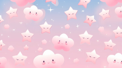 Little stars abstract poster web page PPT background, seamless pattern, business background