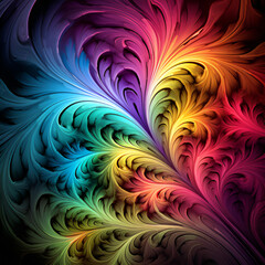 abstract fractal design | generative AI