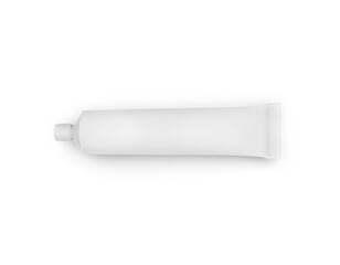 Tube of toothpaste or cream isolated on white background