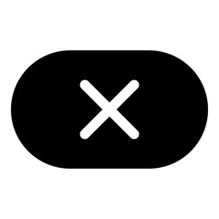 Obraz premium Unfollow remove reject cancel block button icon