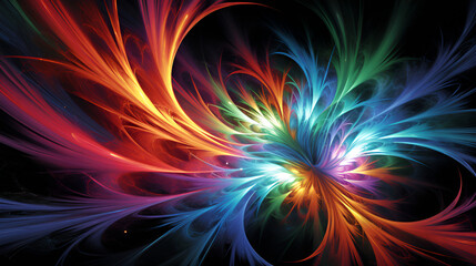 Obraz premium abstract fractal design | generative AI