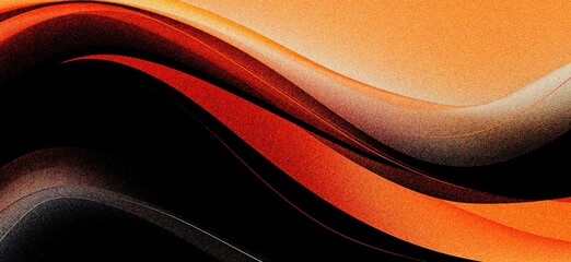 orange black wavy gradient background with grain and noise texture for header poster banner backdrop design