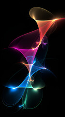 Naklejka premium abstract fractal design | generative AI