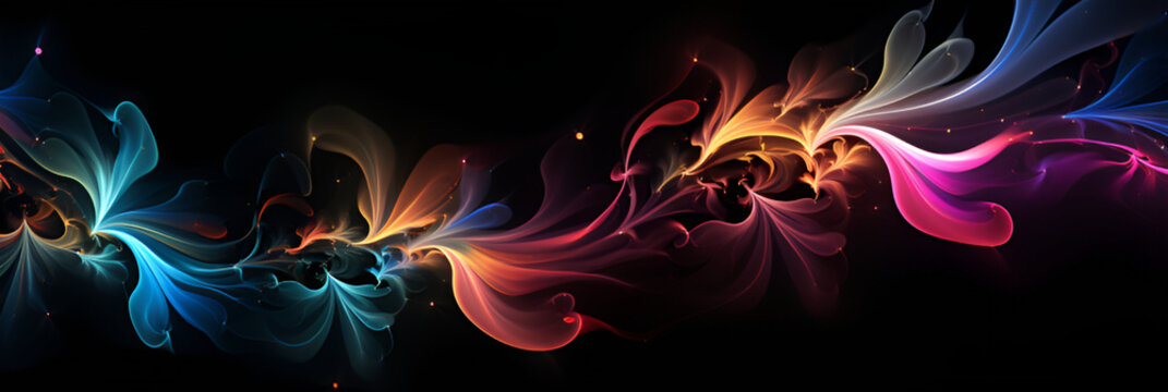 Fototapeta abstract fractal design   generative AI