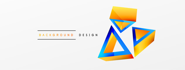 Minimal geometric abstract vector background