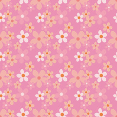 Pastel Pink and Peach Flowers