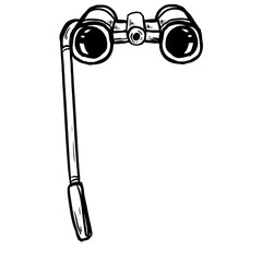 binocular glasses theatre play element