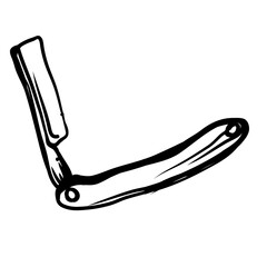 razor crosses hand drawn