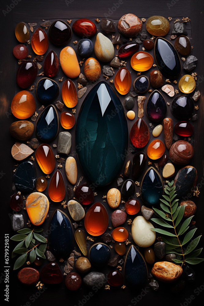 Poster beautiful crystal stone