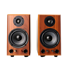 Audio speaker isolated on transparent background