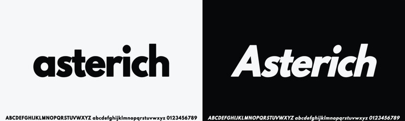 Modern Bold Font. Sans Serif Font. Regular Italic Uppercase Lowercase Typography urban style alphabet fonts for fashion, sport, technology, digital, movie, logo design, vector illustration