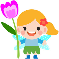 little fairy clipart, Cute beautiful little winged fairies  