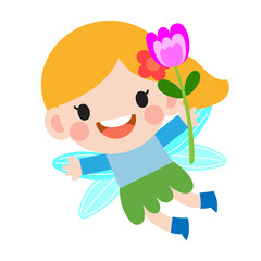 little fairy clipart, Cute beautiful little winged fairies  