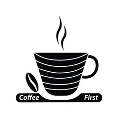 coffee cup vector logo template