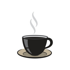 coffee cup vector logo template