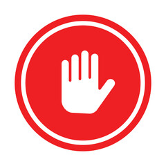 Obraz premium stop sign vector logo template