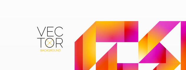 Geometric purity on white - lines, squares, triangles unite. Minimalist harmony in elegant simplicity