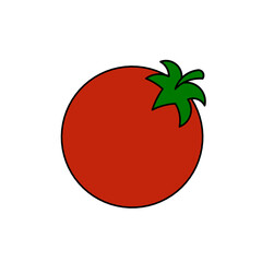 tomato icon in red on white background