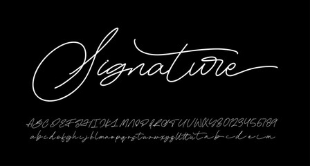 font signature vector lettering. typography. Motivational quote. Calligraphy postcard poster graphic design lettering element. Handwritten sign