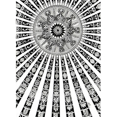 mandala art pen art drawing, black and white art circle pattern
