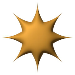 Golden sparkle 3d symbol luxury decorative design for element