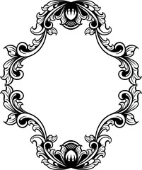 Classic ornament frame. vector illustration